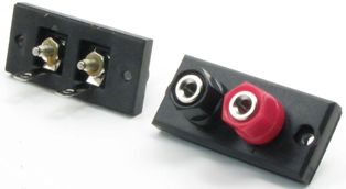 Dual Banana Plug/Binding Post Terminals - Nickel