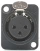 NC3FD-S-1-B XLR 3 Pin Female Panel Mount Solderless