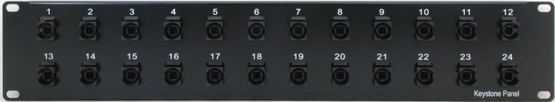 PPK24-TOSB - Toslink Patch Panel Front View