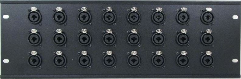 WPX24-NCJ6FIS – XLR/TRS Combo Wall Plate Front View