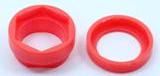 Red Colored Isolation Washers 3/8 to 1/2