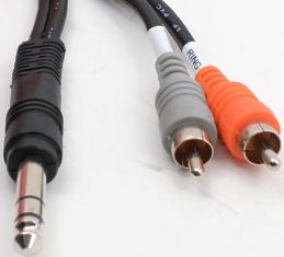TRS Splitter Cable TRS Female to Dual RCA Male 1 Meter