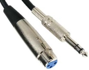 1/4 TRS Male to XLR Female Cable