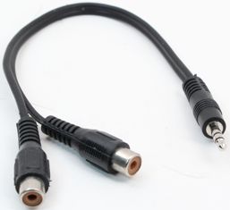 3.5mm TRS Male to Dual RCA Female Cable