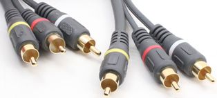 Triple RCA Male to Triple RCA Male 1.5 Foot