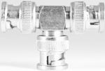BNC Male to Double BNC Male - T Adapter - 50 Ohm