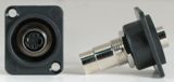 4 Pin Mini Din (SVHS) Female to Female Bulkhead XLR D Series Mount - Recessed