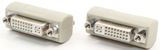 DVI Female to Female Bulkhead DB15 Mount - Ivory