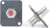 F Bulkhead 1 GHz XLR D Series Mount