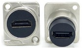 AMPHDMI - Amphenol HDMI Female to Female Bulkhead XLR D Series Mount