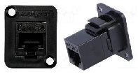 EHRJ45P5E - Switchcraft RJ45 Cat 5e Bulkhead XLR D-Series Mount