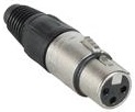 NC3FX XLR 3 Pin Female Cable End