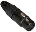 NC3FX-B XLR 3 Pin Female Cable End