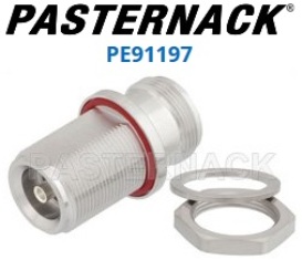 Pasternack PE91197 4.1/9.5 Mini Din Bulkhead