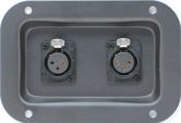 RDP3BX2-NC3FDS XLR Recessed Dish Plate