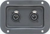 RDP3BX2-NCJ6FIS XLR/TRS Combo Recessed Dish Plate