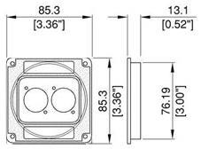 RDP3PX2 Recessed Dish Plate Specs