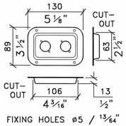 RDP3BX2 and RDP3ZX2 Recessed Dish Plate Specs