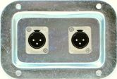 RDP3ZX2-XLR3BM XLR Recessed Dish Plate