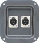 RDP4BX2-XLR3BM XLR Recessed Dish Plate