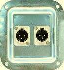 RDP4ZX2-XLR3BM XLR Recessed Dish Plate