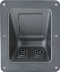 RDP6BX2D-NL4MPUC 4 Pole High Current Speakon Recessed Dish Plate