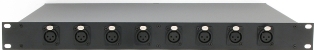 1RU 8 Port XLR Wired Enclosures