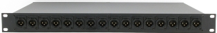 1RU 16 Port XLR Wired Enclosures