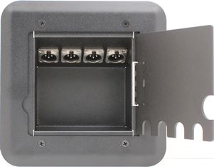 4 Port XLR Floor Box - FBX4-XLRB3M