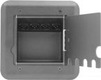 4 Port XLR Floor Box - NC3MPP