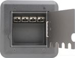 4 Port XLR Floor Box - XLRB3M