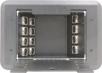 12 Port XLR Floor Box - Loaded with Female to Male XLR Neutrik Adapters
