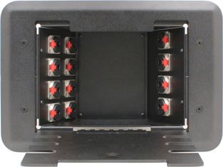 12 Port Female TRS Floor Box - Nickel/Silver