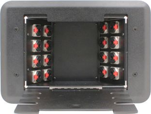 16 Port Female TRS Floor Box - Nickel/Silver