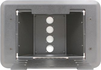 4 Port Female D Series Floor Box - Unloaded