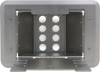 8 Port Female D Series Floor Box - Unloaded