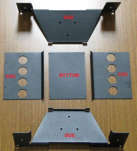 Large Floor Box Parts Laid Out