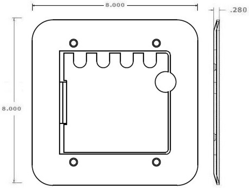 Small Floor Box Lid View