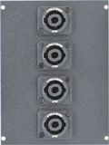 4 Port 2 Pole Speakon Floor Box Bottom - FBBX4-NL2MP