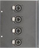 4 Port XLR/TRS Combo Floor Box End