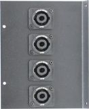 4 Port 2 Pole Speakon Floor Box End - FBEX4-NL2MP