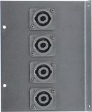 4 Port 4 Pole Speakon Floor Box End - FBEX4-NL4MPST