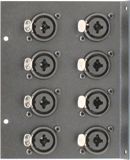 8 Port XLR/TRS Combo Floor Box End