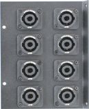 8 Port 2 Pole Speakon Floor Box End - FBEX8-NL2MP