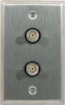 2 Port Single Gang 12G-SDI BNC Face Plate