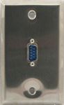 1 Port Single Gang DB9 Face Plate Male to Female