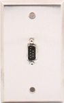1 Port Single Gang DB9 Null Modem Face Plate