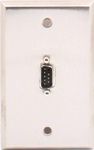 1 Port Single Gang DB9 Null Modem Face Plate