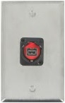 1 Port Single Gang Firewire 800 9 Pin Face Plate