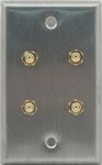 4 Port Single Gang SMA Face Plate